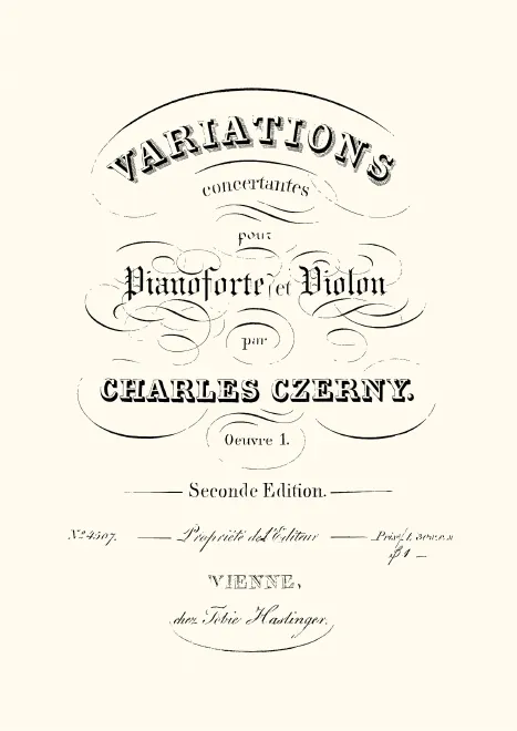 First page of Variations concertantes