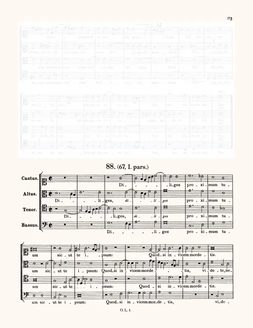First page of Diliges proximum tuum sicut te ipsum
