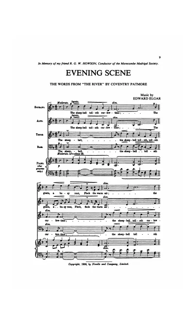 First page of Evening Scene