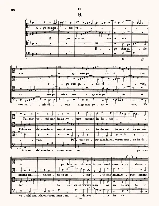 First page of Ego sum panis vivus