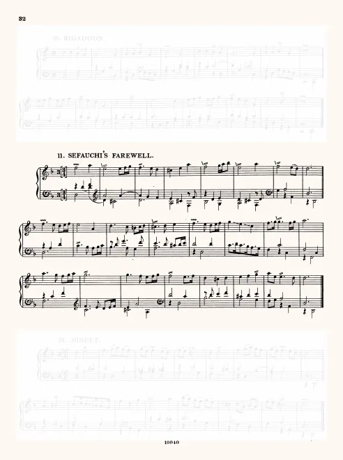 First page of Sefauchi's Farewell