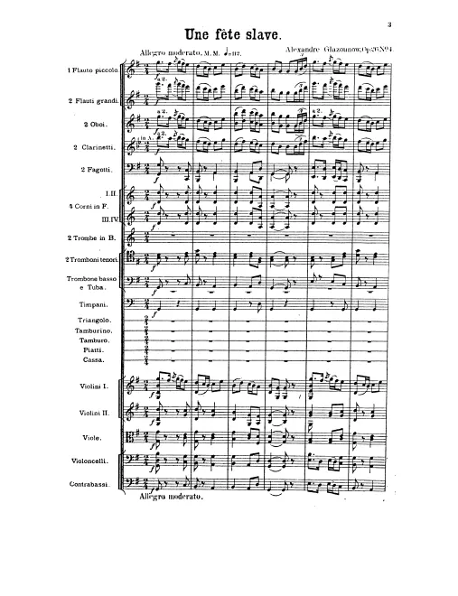 First page of Slavonic Festival