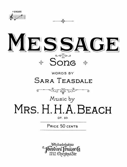 First page of Message