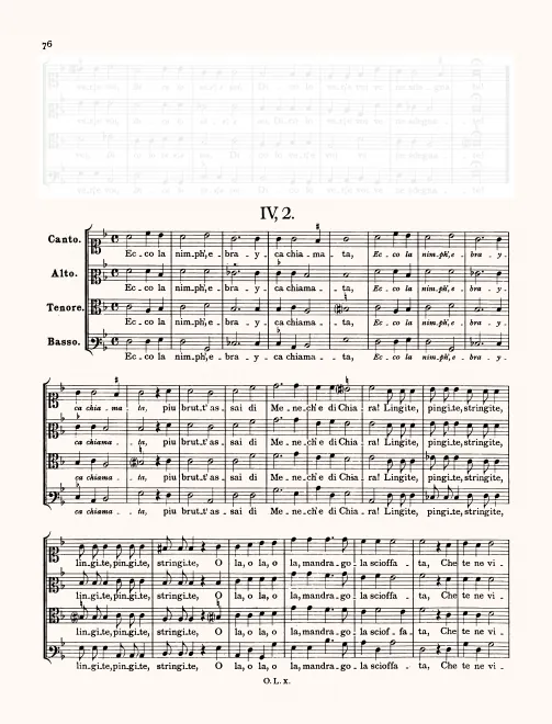 First page of Ecco la nimph'