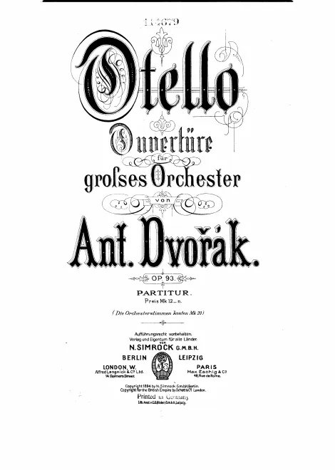 First page of Othello
