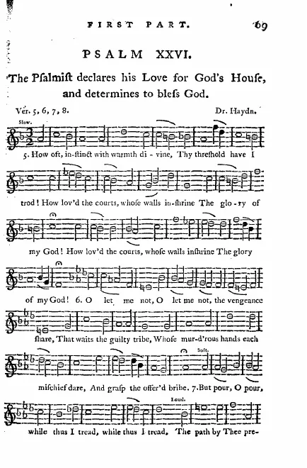 First page of 6 Psalms