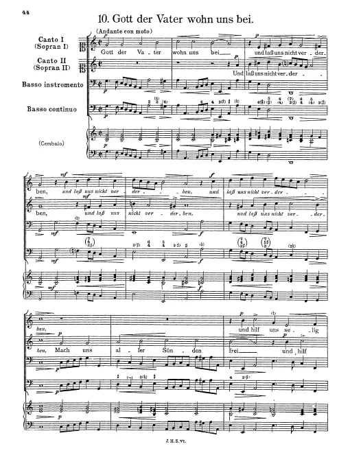 First page of Gott der Vater wohn uns bei