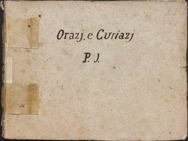 First page of Gli Orazi e i Curiazi
