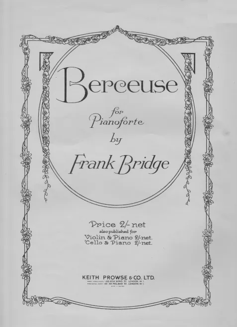 First page of Berceuse
