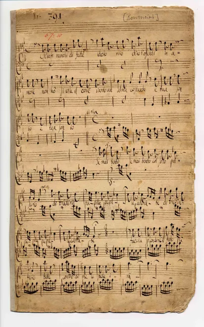 First page of Ch’io ti manchi di fede