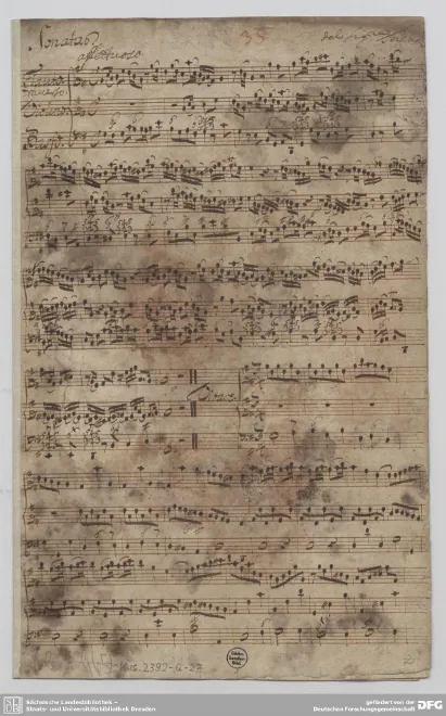 First page of Trio Sonata, TWV 42:G12