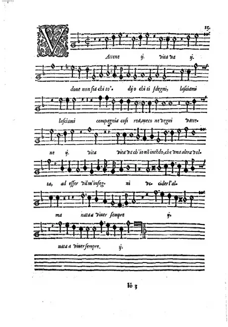 First page of Vattene vita va
