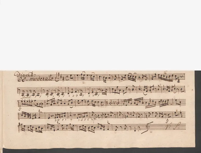 First page of Baryton Trio in A major, Hob.XI:46