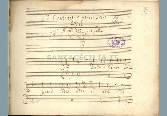 First page of Fatto d'amor seguace