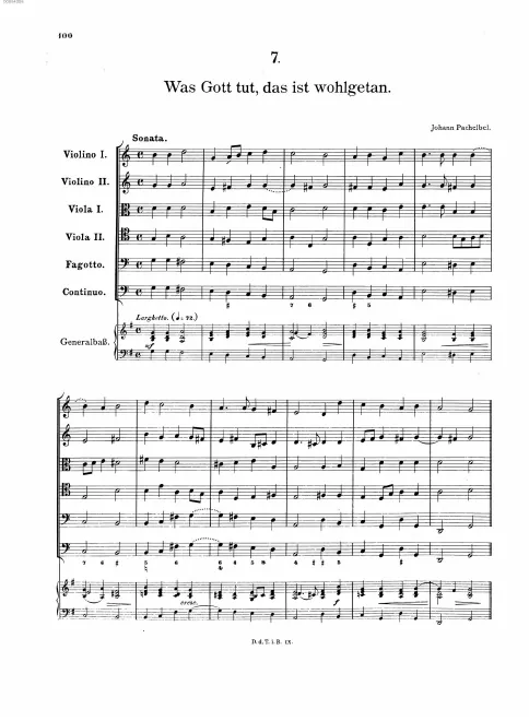 First page of Was Gott tut, das ist wohlgetan