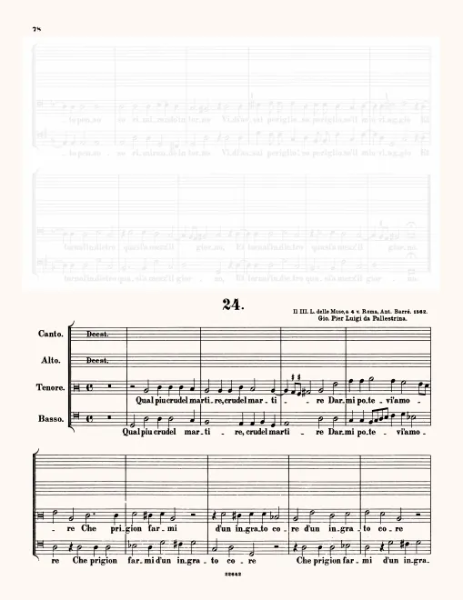 First page of Qual più crudel martire