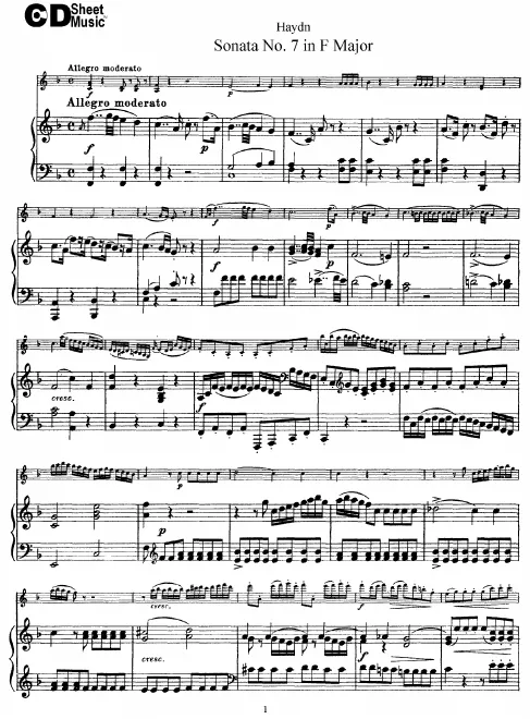 First page of String Quartet in F major