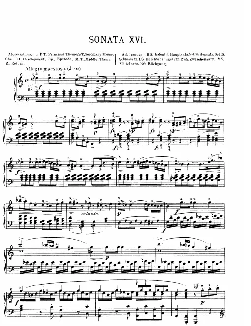 First page of Piano Sonata No.8