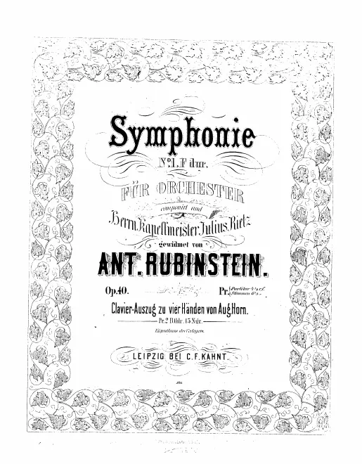 First page of Symphony No.1