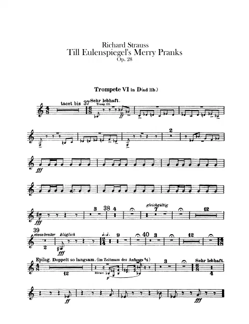 Trumpet 6 (D, ad lib.)