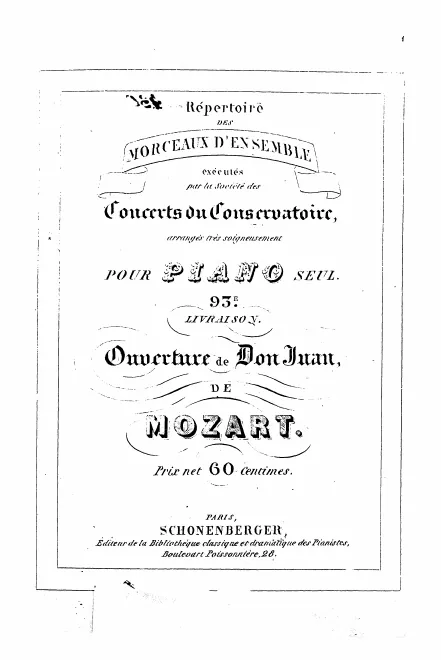 First page of Don Giovanni