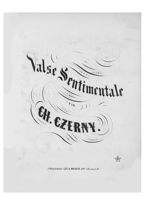 First page of Valse sentimentale