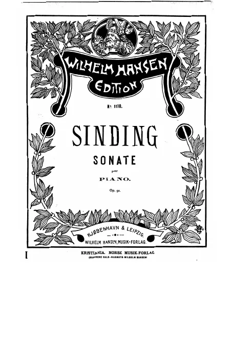 First page of Piano Sonata