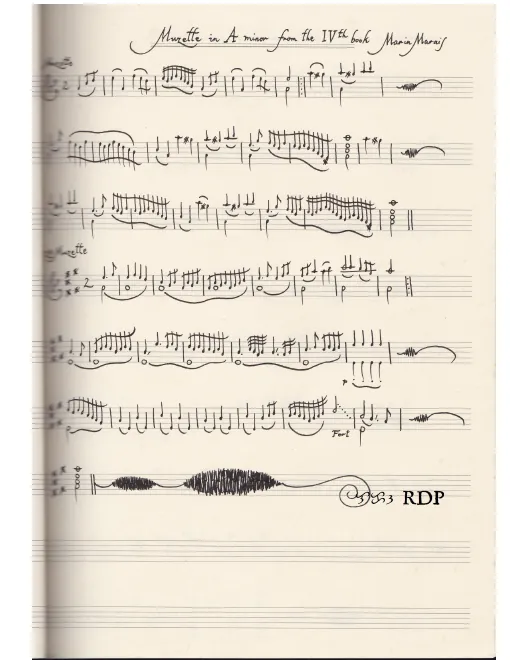First page of Musette in A minor