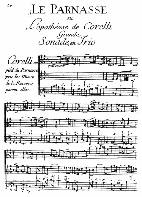First page of L'Apothéose de Corelli