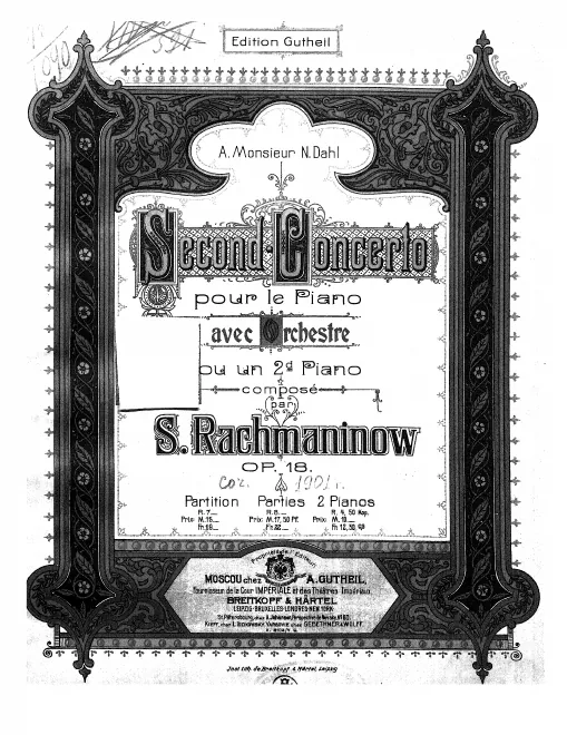 First page of Piano Concerto No.2