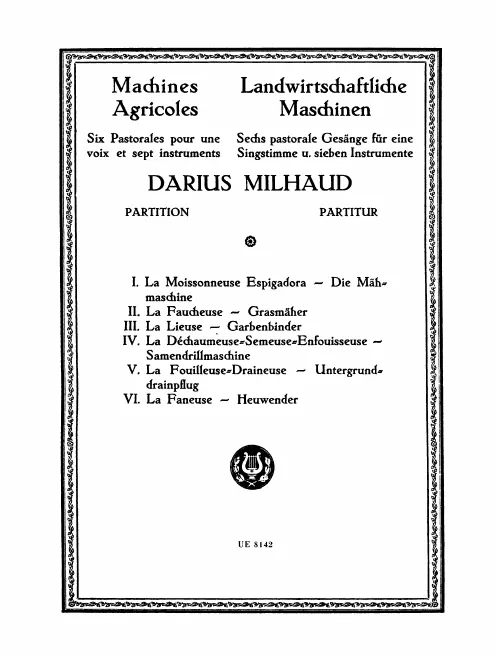 First page of Machines agricoles