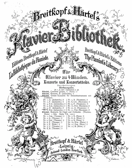 First page of Concerto Grosso in D major