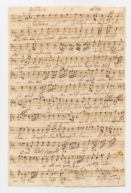 First page of Jesulein du Tausendschön