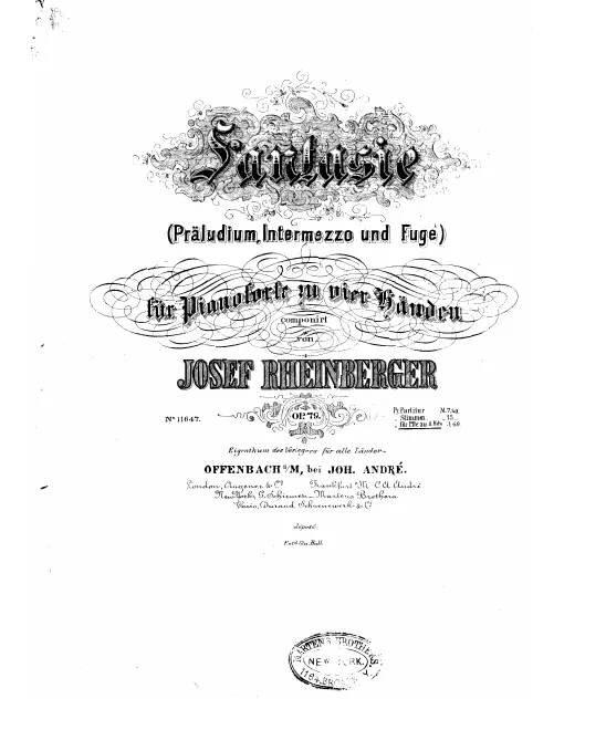 First page of Fantasie