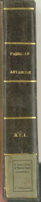 First page of Artaserse