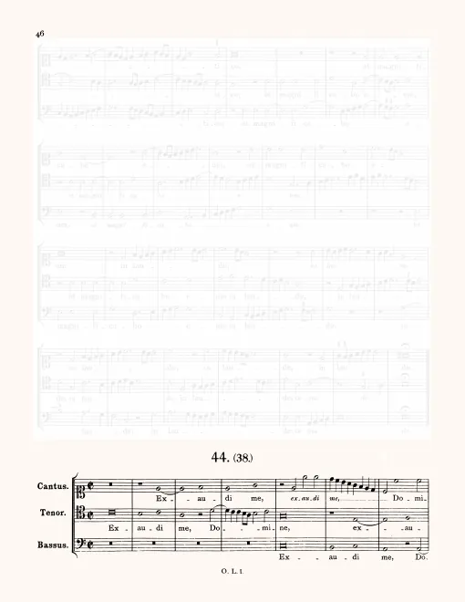 First page of Exaudi me, Domine
