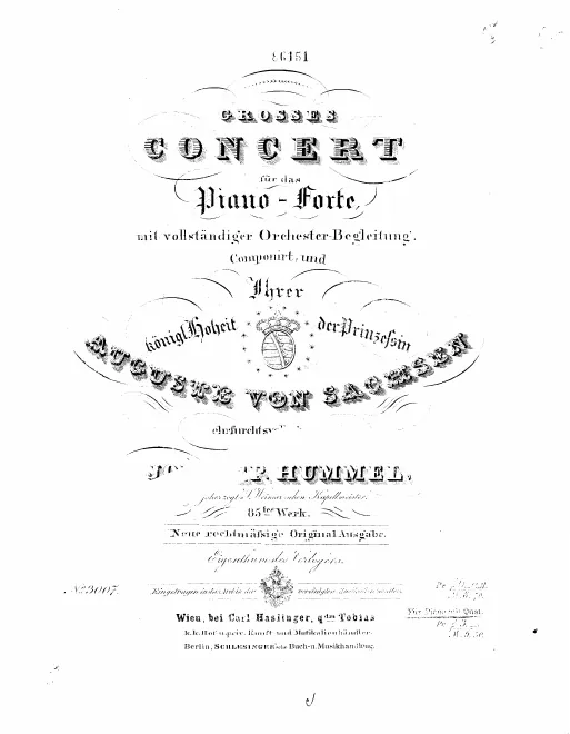 First page of Concerto No.2 for Piano and Orchestra in A minor