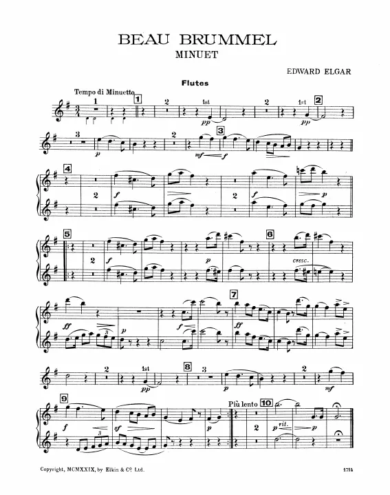 First page of Beau Brummel