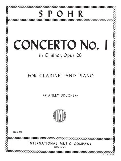 First page of Clarinet Concerto No.1
