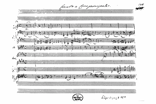 First page of Horn Concerto