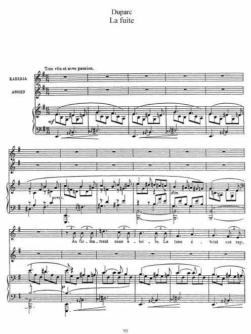 First page of La fuite
