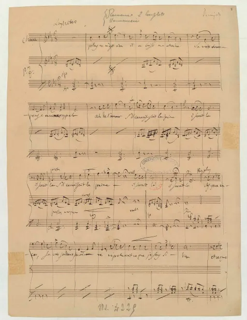 First page of Plus ne m'est rien