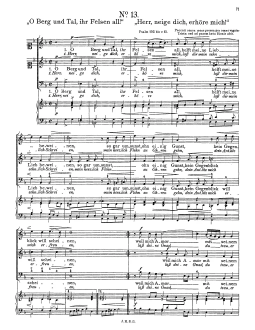 First page of Herr, neige dich, erhöre mich!