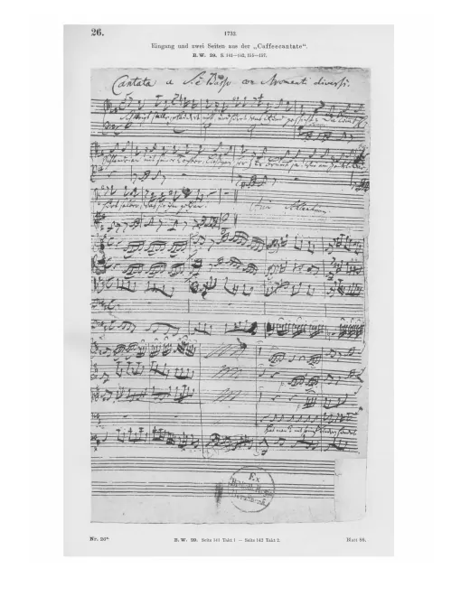 First page of Schweigt stille, plaudert nicht