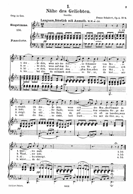 Complete Score (Medium voice, transposed to )