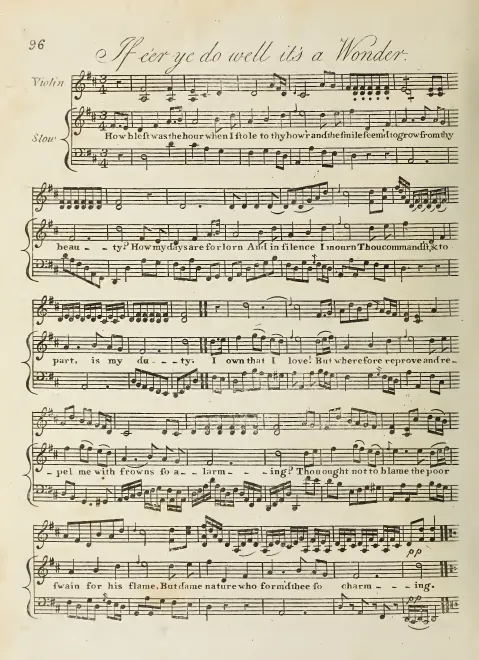 First page of If e'er Ye do Well it's a Wonder