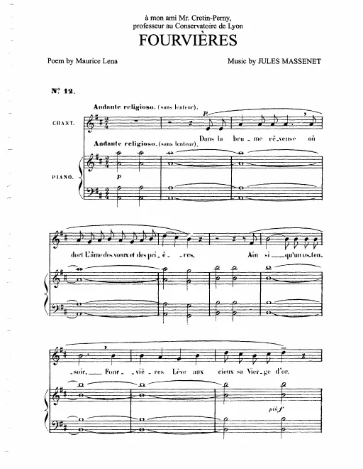 First page of Fourvières