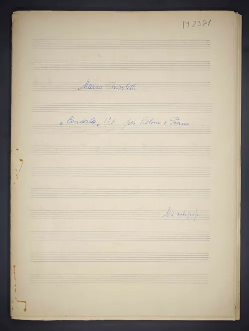 First page of Violin Concerto No.4
