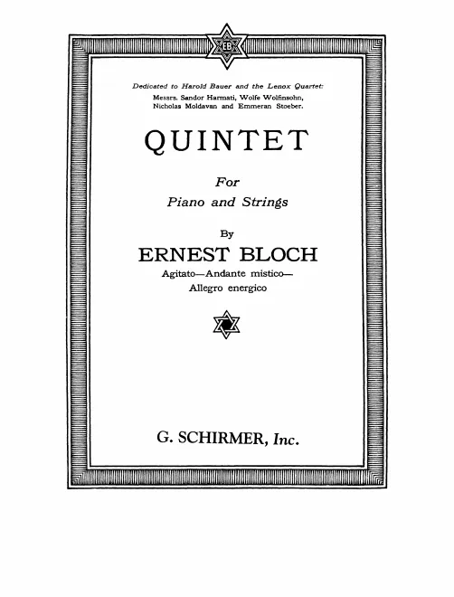 First page of Piano Quintet No.1