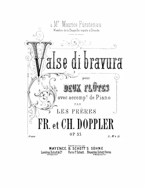 First page of Valse di bravura